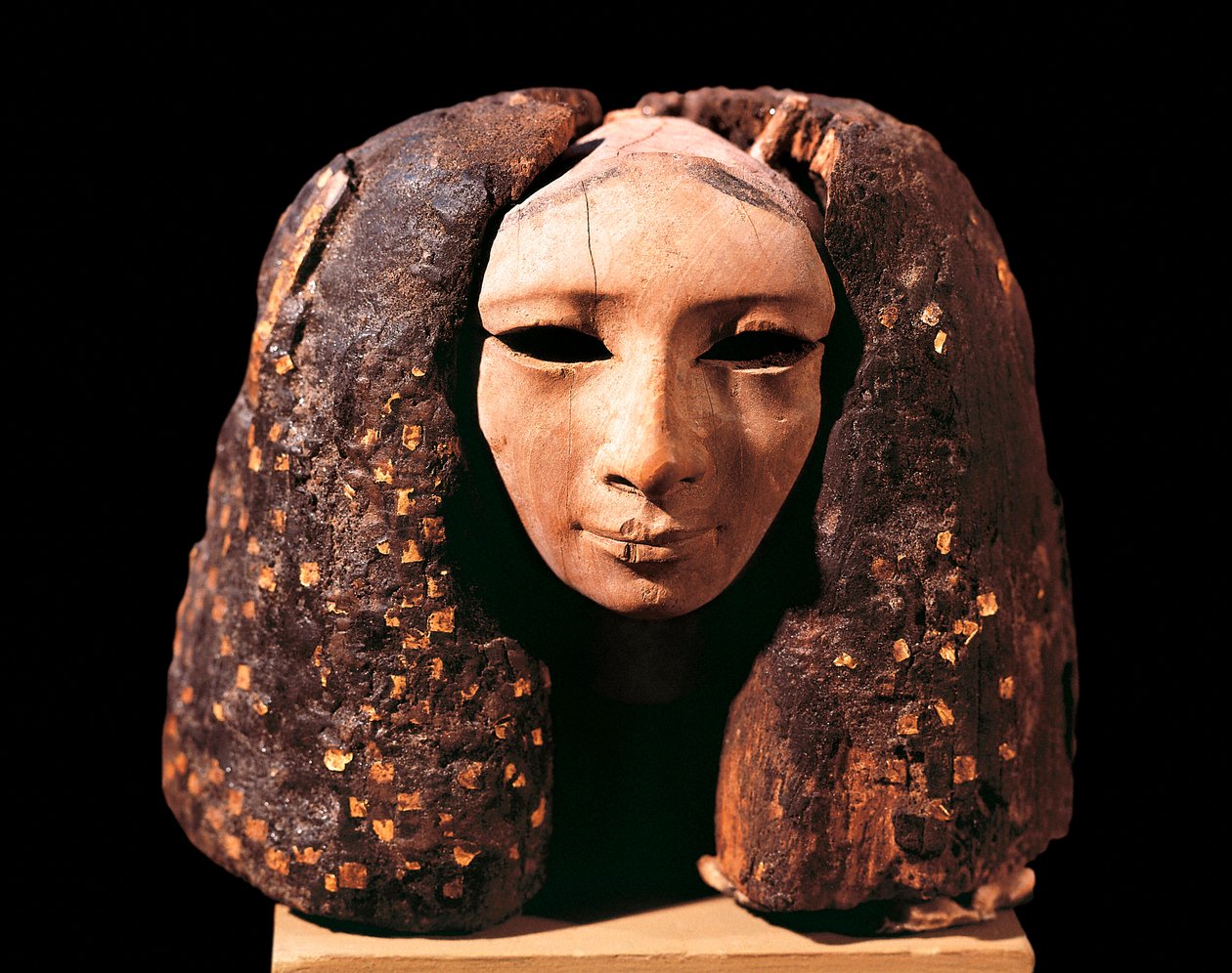 Portret księżniczki, z Liszt, Średnie Państwo, XII dynastia (drewno) autorstwa Egyptian 12th Dynasty