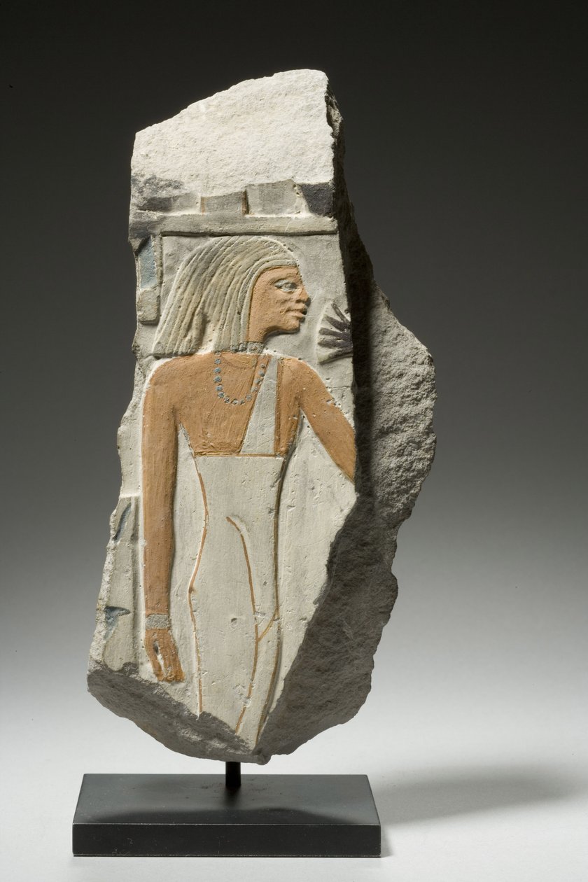 Fragment reliefu, 1980-1801 pne (wapień) autorstwa Egyptian 12th Dynasty
