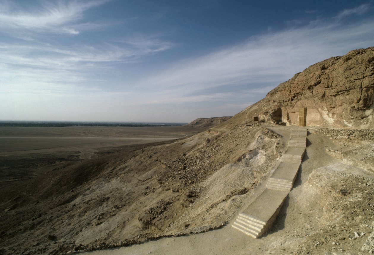 Nekropolia królewska Echnatona, Tell el-Amarna, Egipt, cywilizacja egipska, Nowe Państwo, XVIII dynastia (zdjęcie ilustracyjne) autorstwa Egyptian 18th Dynasty