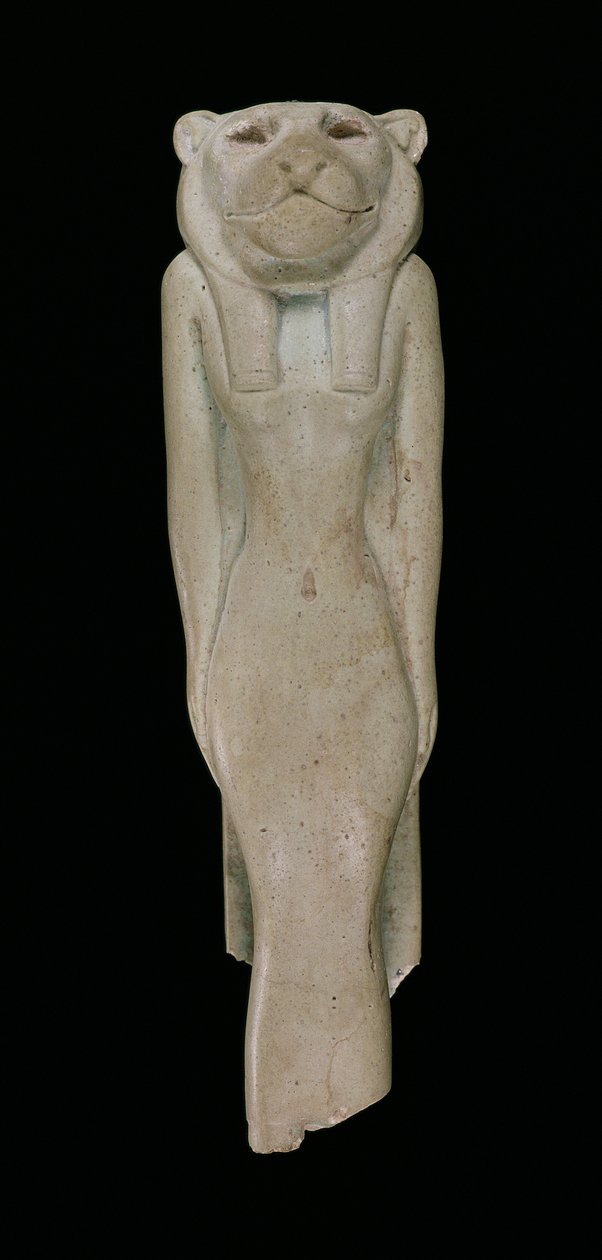 Bogini Sachmet (fajans) autorstwa Egyptian 18th Dynasty
