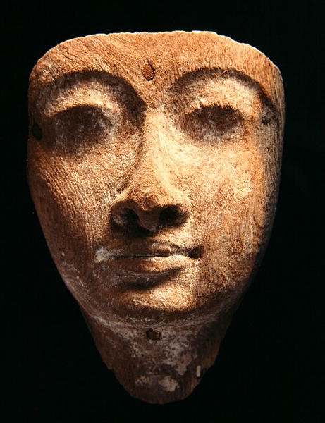 Maska, Nowe Królestwo (drewno) autorstwa Egyptian 18th Dynasty
