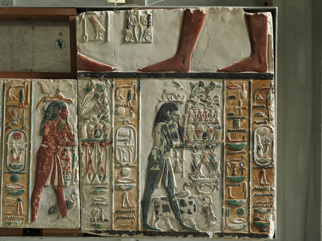 Nome Bogowie niosący ofiary, ok. 1391-1353 p.n.e. autorstwa Egyptian 18th Dynasty