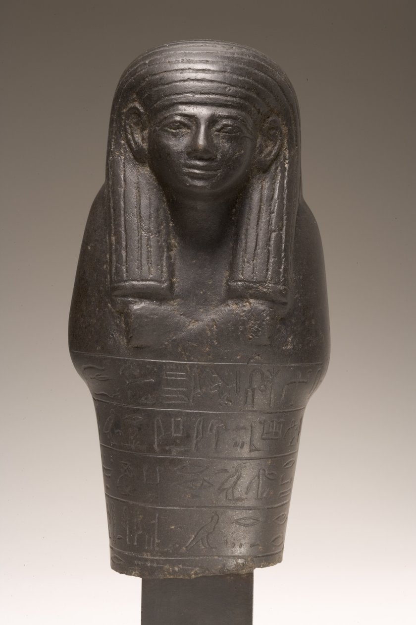 Figura Shabti dla Amenemhat, New Kingdom (dioryt) autorstwa Egyptian 18th Dynasty