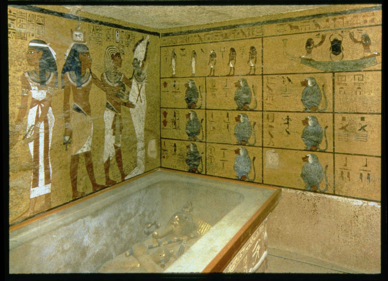 Komora grobowa w Grobowcu Tutanchamona, Nowe Państwo (zdjęcie) autorstwa Egyptian 18th Dynasty