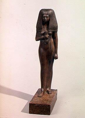 Toui, Kapłanka Min, Nowe Królestwo (drewno) autorstwa Egyptian 18th Dynasty