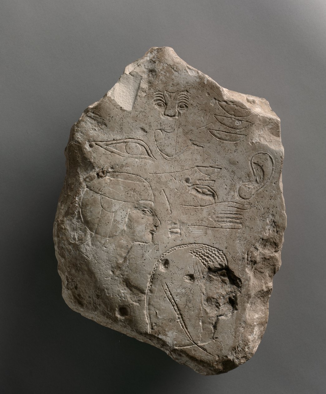 Element próbny obrobiony po obu stronach, ok. 1391-1353 p.n.e. autorstwa Egyptian 18th Dynasty