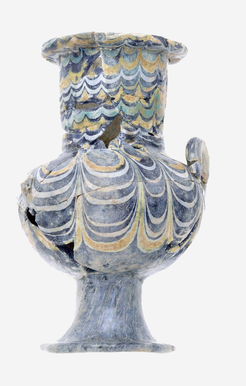 Wazon, ok. 1390-1353 pne (szkło) autorstwa Egyptian 18th Dynasty