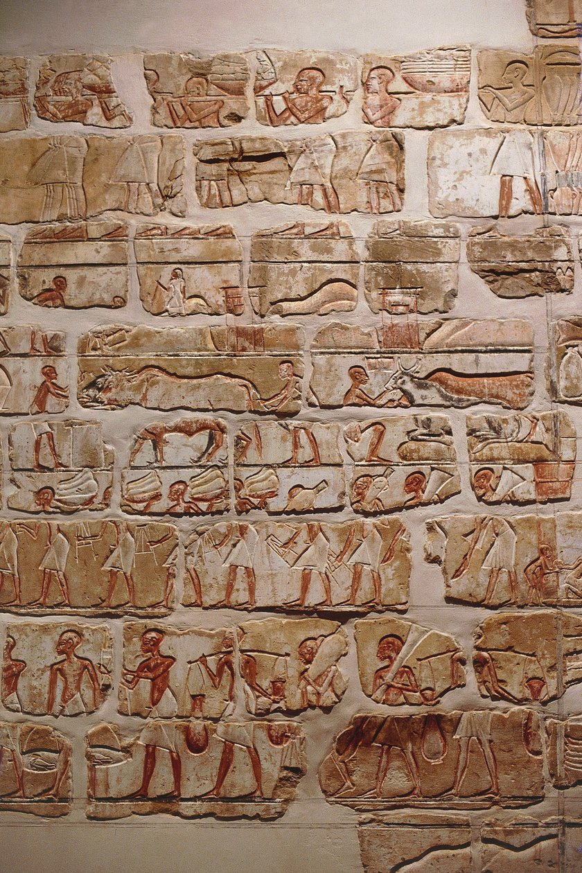 Ściana Echnatona, Nowe Państwo, XVIII dynastia autorstwa Egyptian 18th Dynasty
