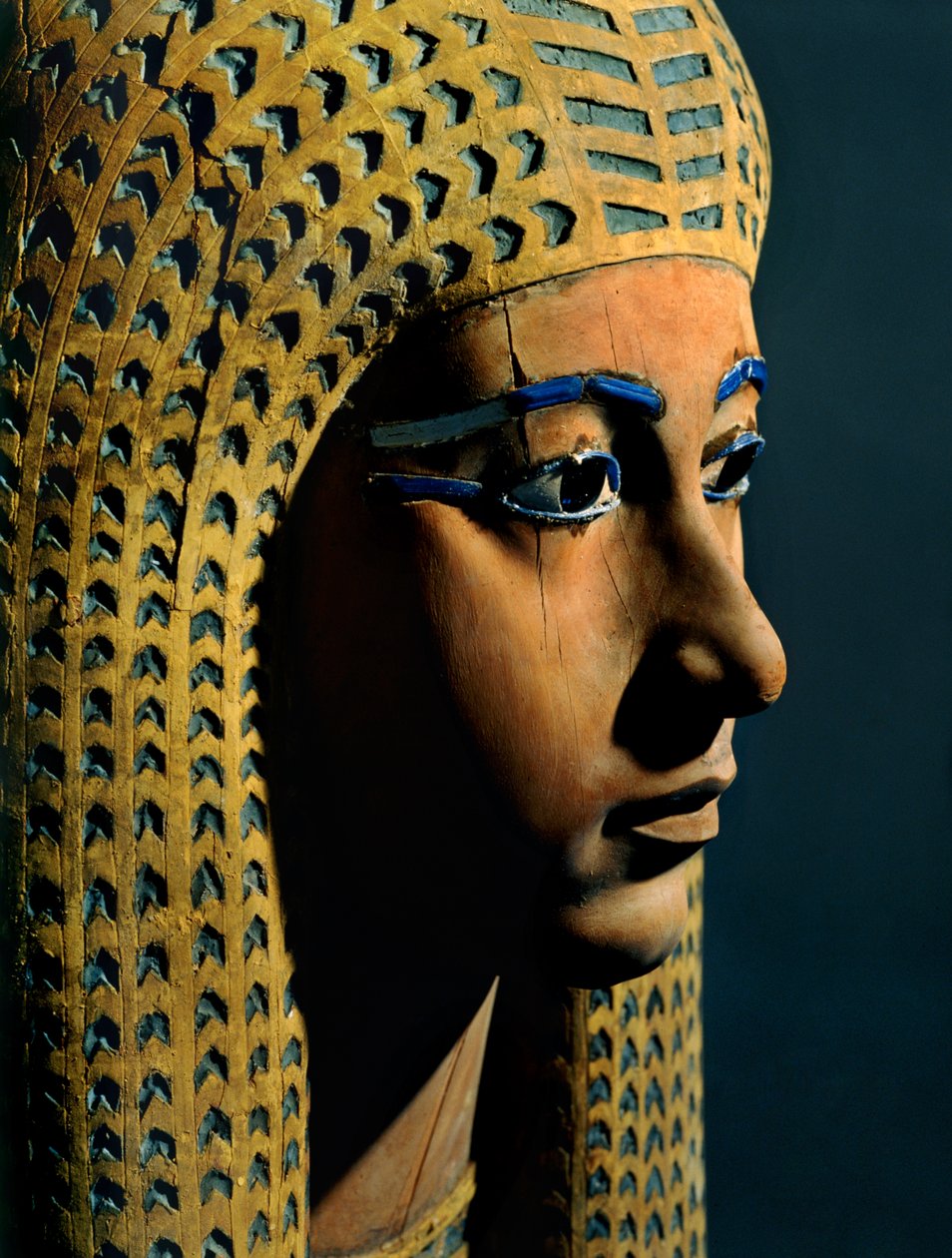 Drewniana rzeźba królowej Ahmose Merit-Amon, żony Amenophisa I (rzeźba) autorstwa Egyptian 18th Dynasty