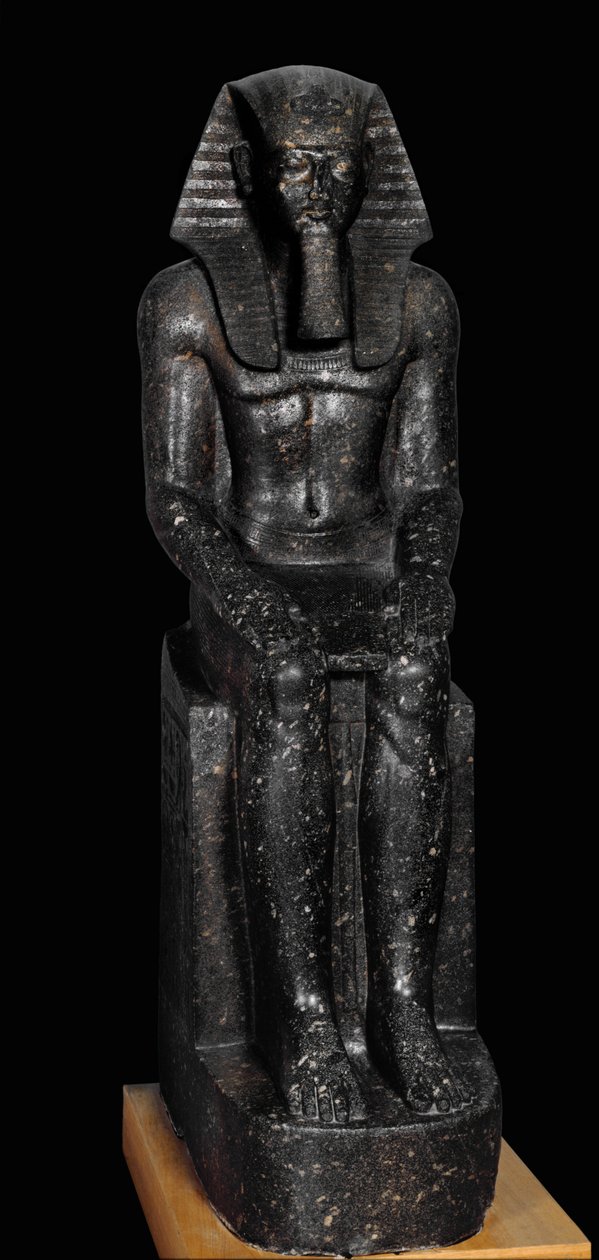 Diorytowy posąg faraona Ramzesa II ... autorstwa Egyptian 19th Dynasty