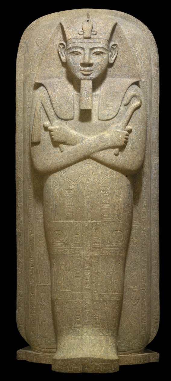 Egipt, Teby, Luksor, Dolina Królów, Grobowiec Merneptaha, Granitowy sarkofag autorstwa Egyptian 19th Dynasty