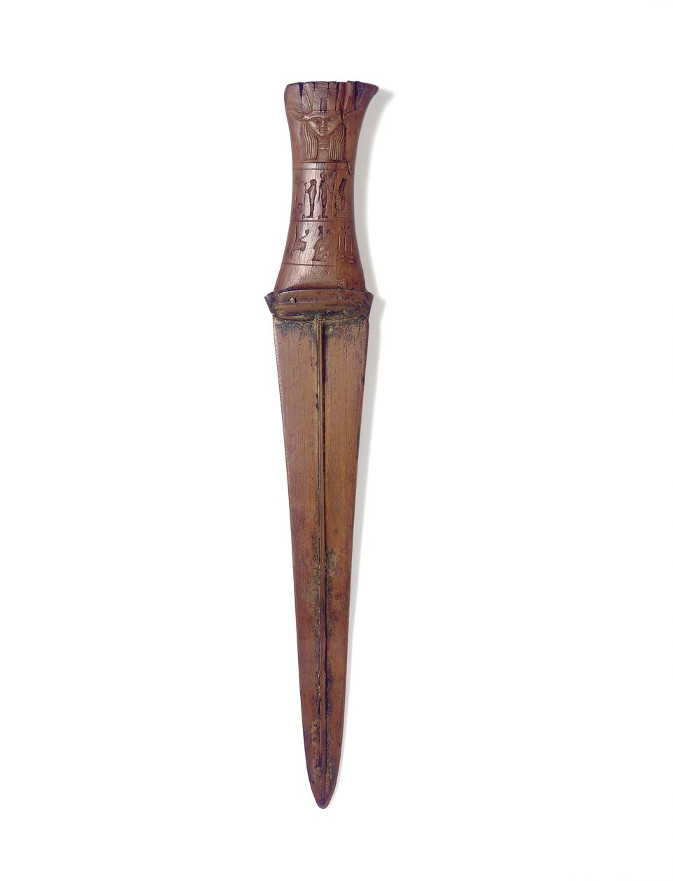 Sztylet, Nowe Królestwo, c.1156-51 pne (drewno i brąz) autorstwa Egyptian 20th Dynasty