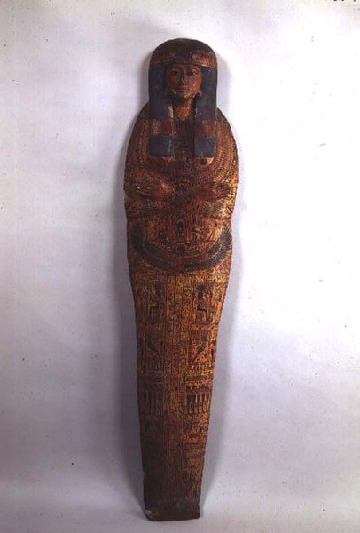 Skrzynia sarkofagu śpiewaka Tentamon, III Okres Przejściowy (drewno polichromowane) autorstwa Egyptian 21st Dynasty