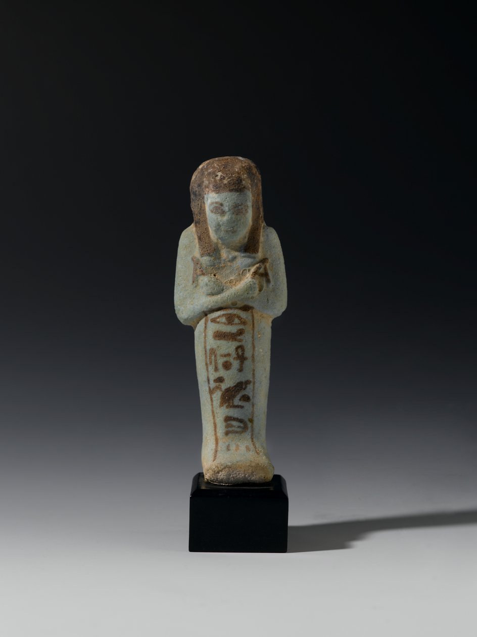 Shabti z Akhesenmut, prawdopodobnie z Deir el-Bahri, Nowe Królestwo (fajans) autorstwa Egyptian 21st Dynasty