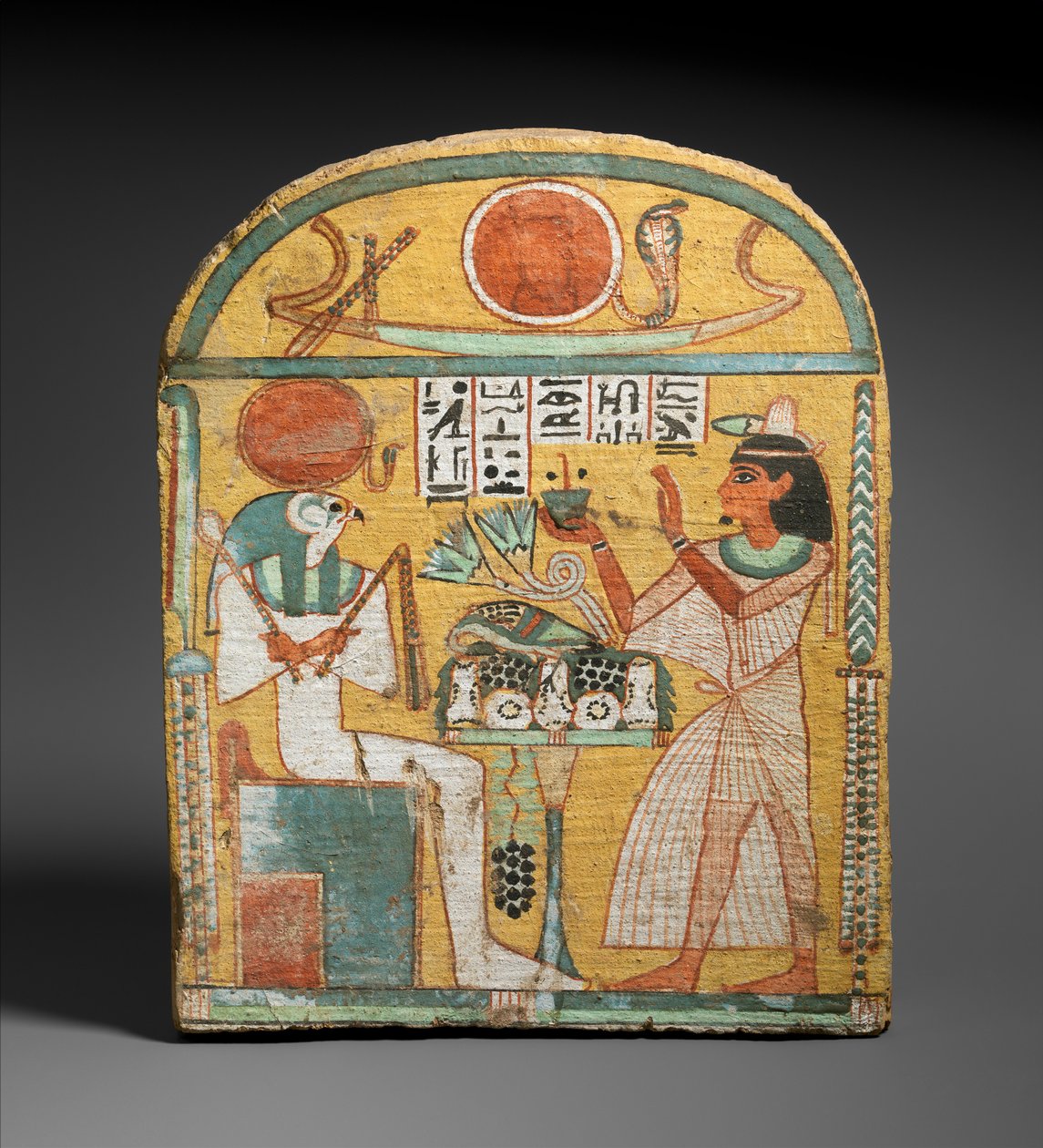 Stela z Aafenmuta, z Teb, okres późny, ok. 924-889 pne (drewno malowane) autorstwa Egyptian 22nd Dynasty