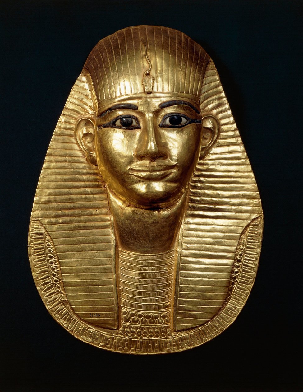 Skarb Tanisa, złota maska króla Amenemopa autorstwa Egyptian 22nd Dynasty