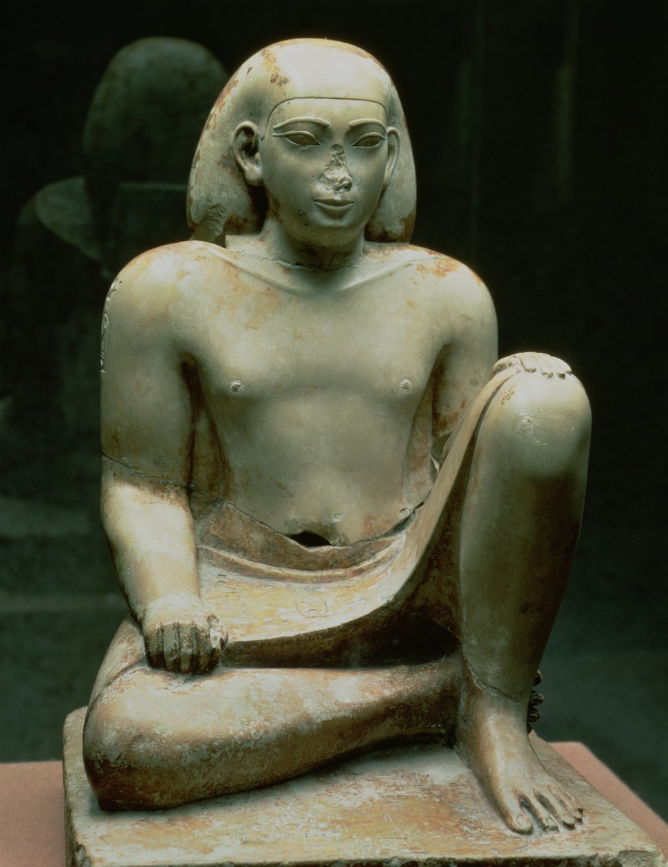 Przyczajona postać Besa (wapień) autorstwa Egyptian 26th Dynasty