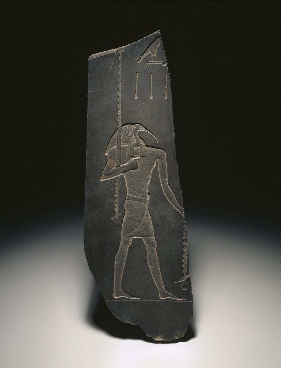 Thoth, bóg nauki i patron skrybów, 663-525 p.n.e. (łupek) autorstwa Egyptian 26th Dynasty