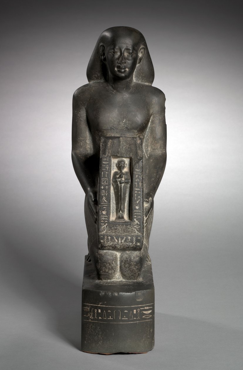 Naoforyczny posąg urzędnika finansowego i nadzorcy pól, Horwedja, 521-486 pne autorstwa Egyptian 27th Dynasty