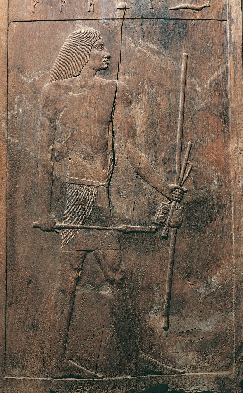 Tablica przedstawiająca zmarłych z grobowca Hesira w Sakkarze, Egipt, Stare Państwo, III dynastia, 2650-2150 p.n.e. (płaskorzeźba) autorstwa Egyptian 3rd Dynasty