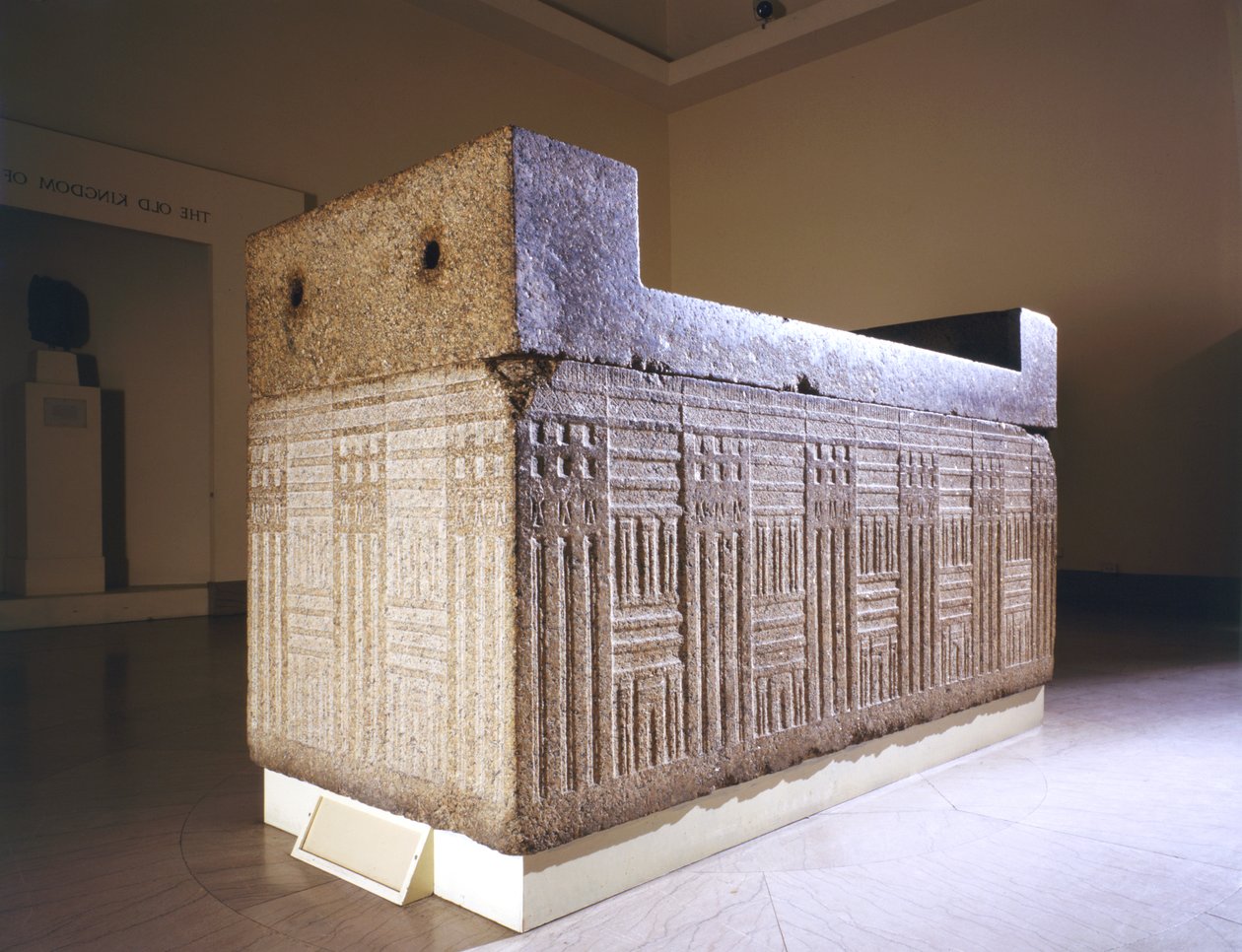 Sarkofag z oddzielną pokrywą, z Gizy, Egipt, Stare Państwo, ok. 2555-2532 pne (granit) autorstwa Egyptian 4th Dynasty