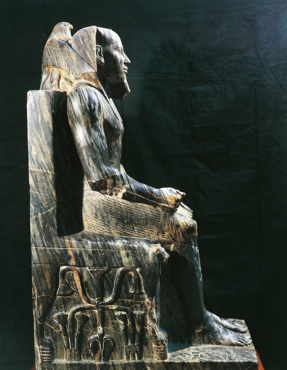 Posąg faraona Chefrena, IV dynastia, Egipt (zdjęcie) autorstwa Egyptian 4th Dynasty