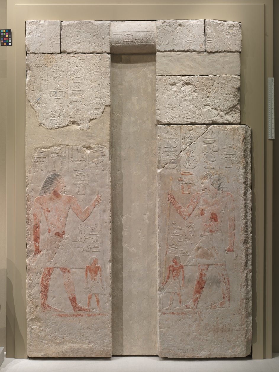 Fałszywe drzwi Nykary, 2408-2341 pne autorstwa Egyptian 5th Dynasty