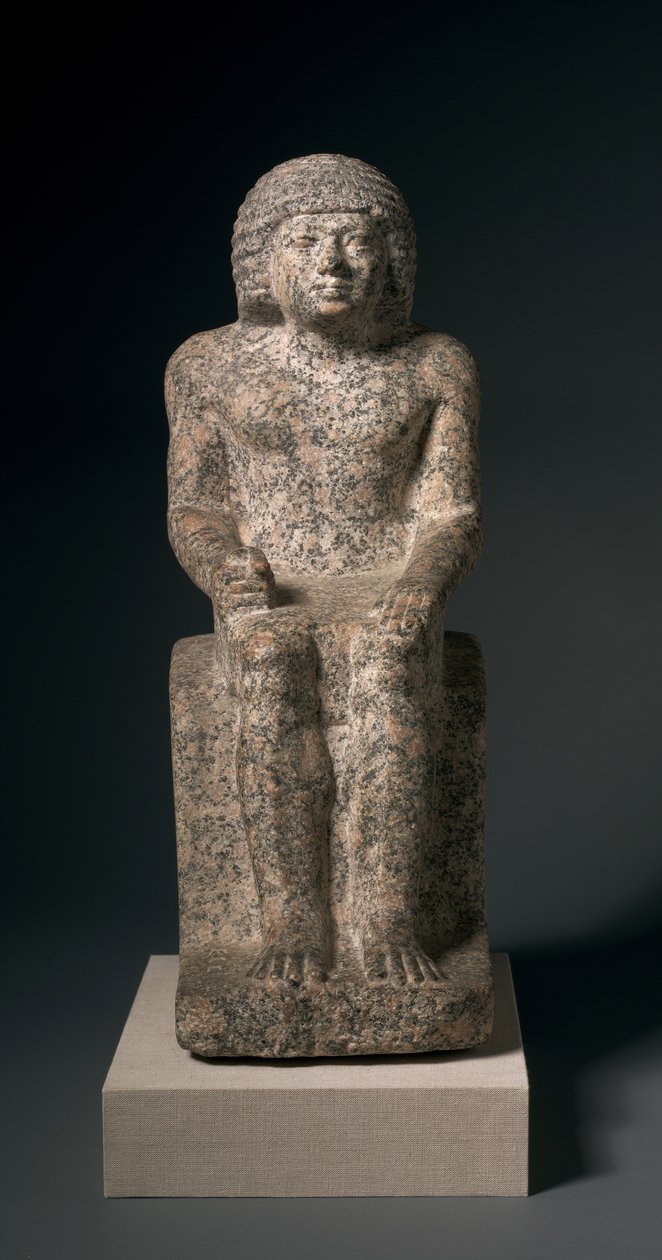Siedzący posąg Nykary, 2408-2377 pne autorstwa Egyptian 5th Dynasty