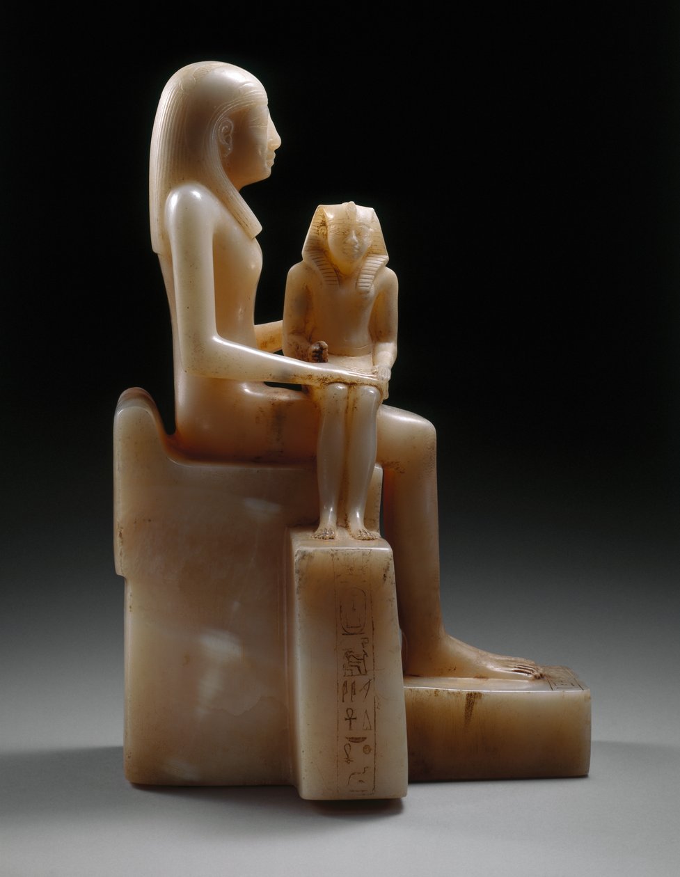 Pepy II i jego matka królowa Meryreankhnes, prawdopodobnie z Sakkary, Stare Królestwo (kalcyt) autorstwa Egyptian 6th Dynasty Egyptian 6th Dynasty