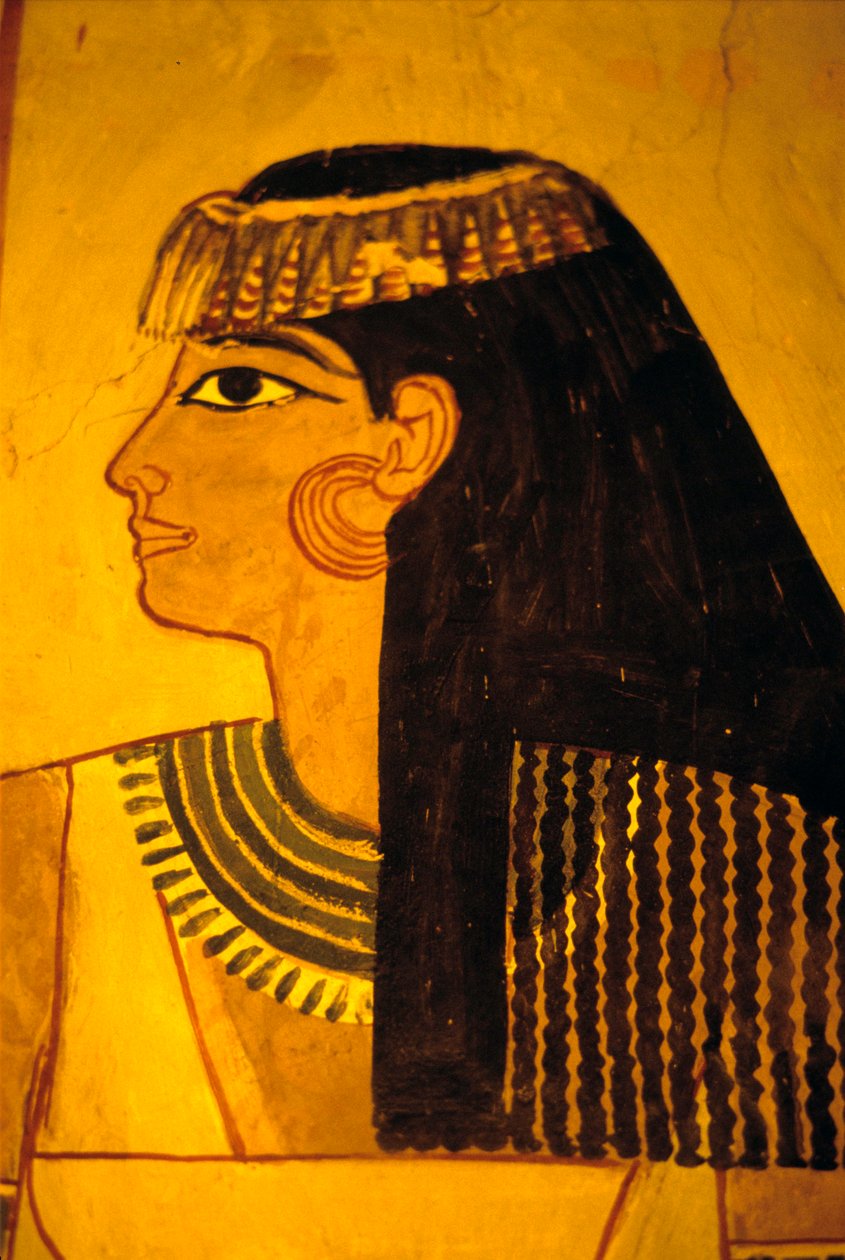 Starożytny Egipt, malowidło ścienne, Grobowiec Sennufera, Grobowiec Szlachty, Teby autorstwa Egyptian Egyptian