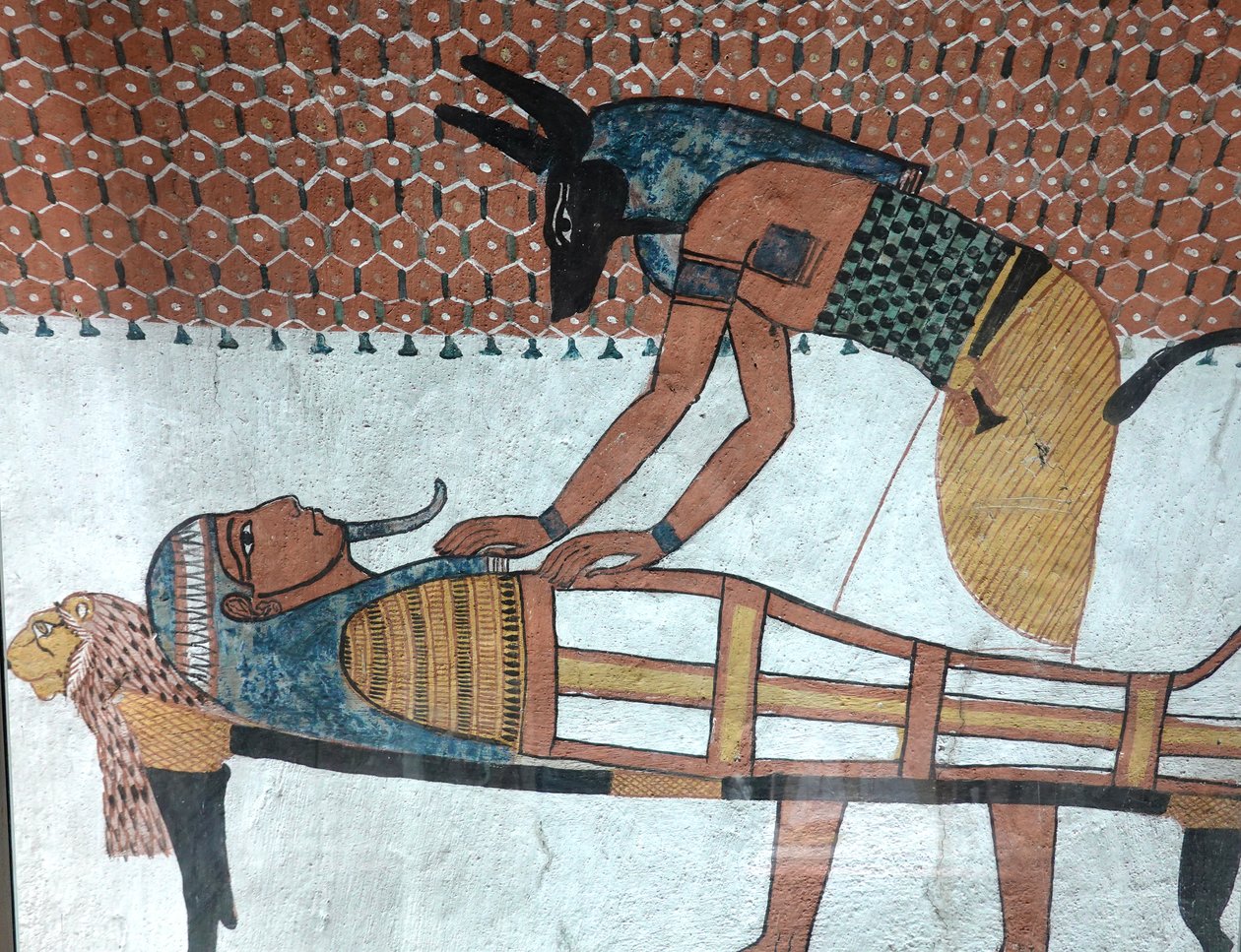 Anubis, grobowiec Inherkhau, Deir El Medineh autorstwa Egyptian Egyptian