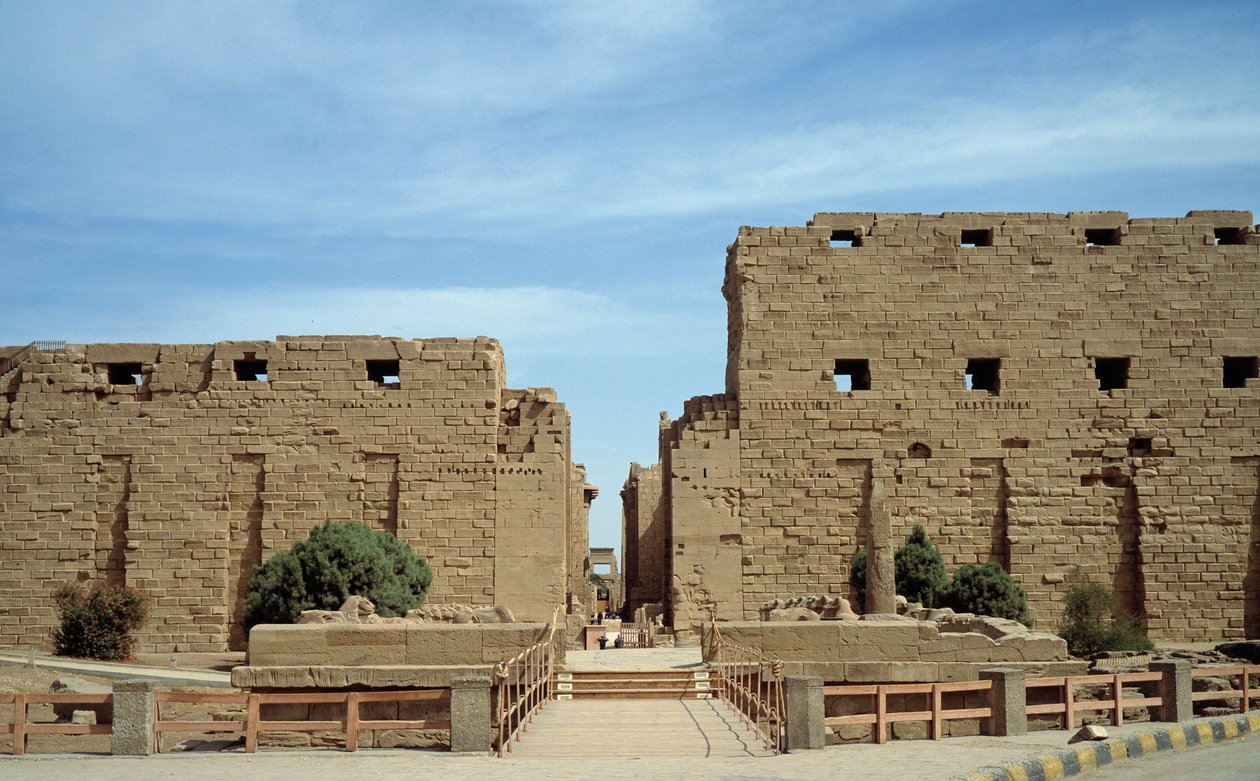 Starożytność egipska: widok świątyni w Karnaku. Egipt autorstwa Egyptian Egyptian
