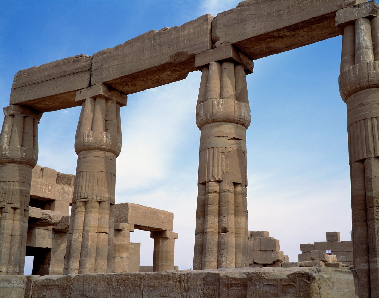 Starożytność egipska: widok świątyni w Karnaku. Egipt autorstwa Egyptian Egyptian