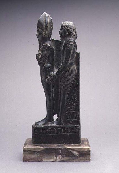 Grupa mężczyzny przedstawiająca przedstawienie Ozyrysa (steatyt) autorstwa Egyptian Egyptian
