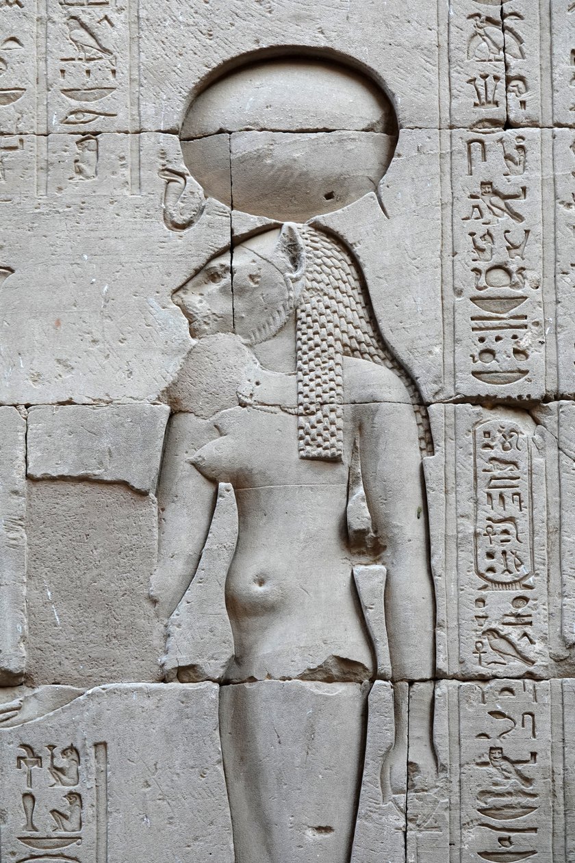 Sekhmet, świątynia Horusa, Edfu autorstwa Egyptian Egyptian