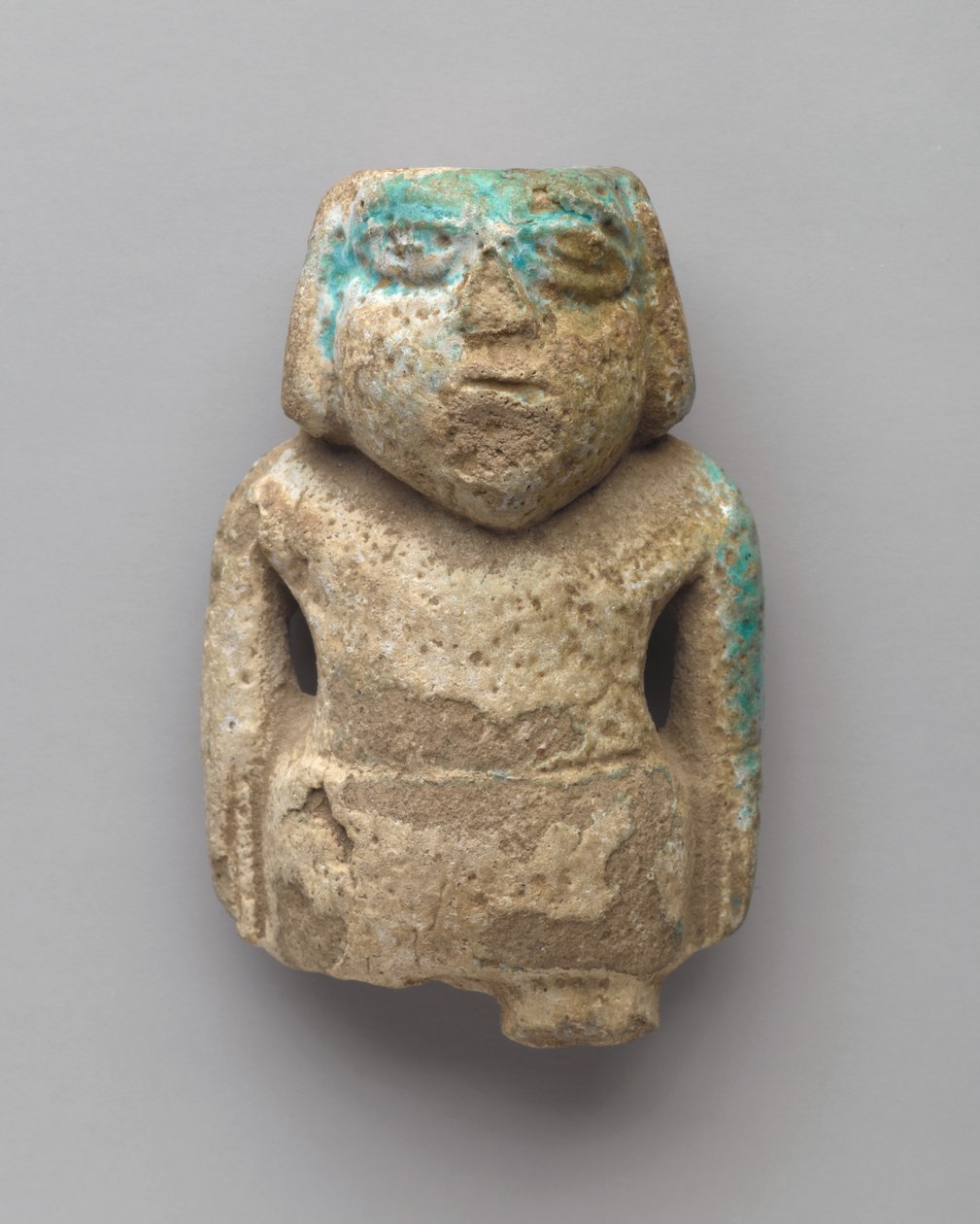 Statuetka stojącego mężczyzny, Wczesny Okres Dynastyczny, ok. 3000-2675 p.n.e. (fajans) autorstwa Egyptian Egyptian