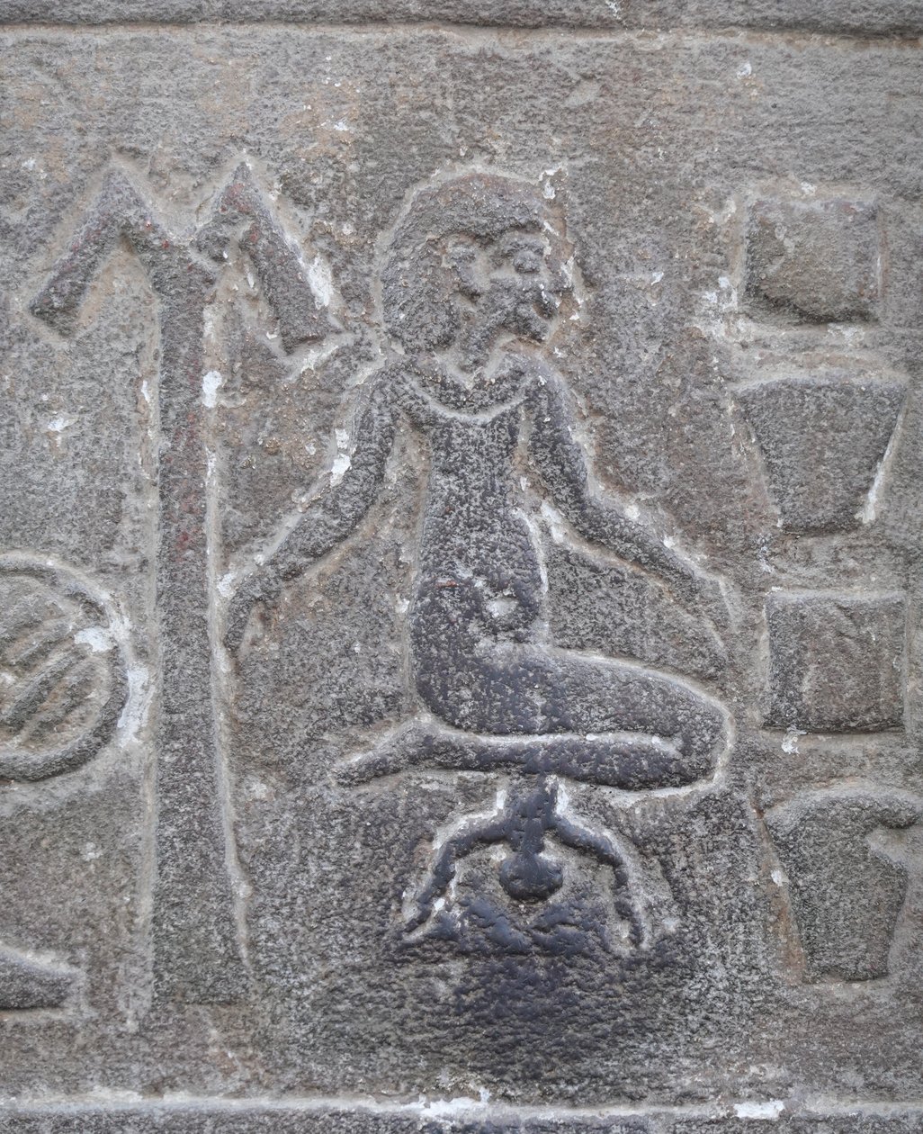 Kobieta rodząca, świątynia Kom Ombo (relief) autorstwa Egyptian Egyptian