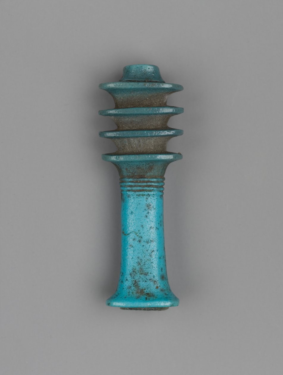 Amulet Dżed (ceramiczny) autorstwa Egyptian Ptolemaic Period