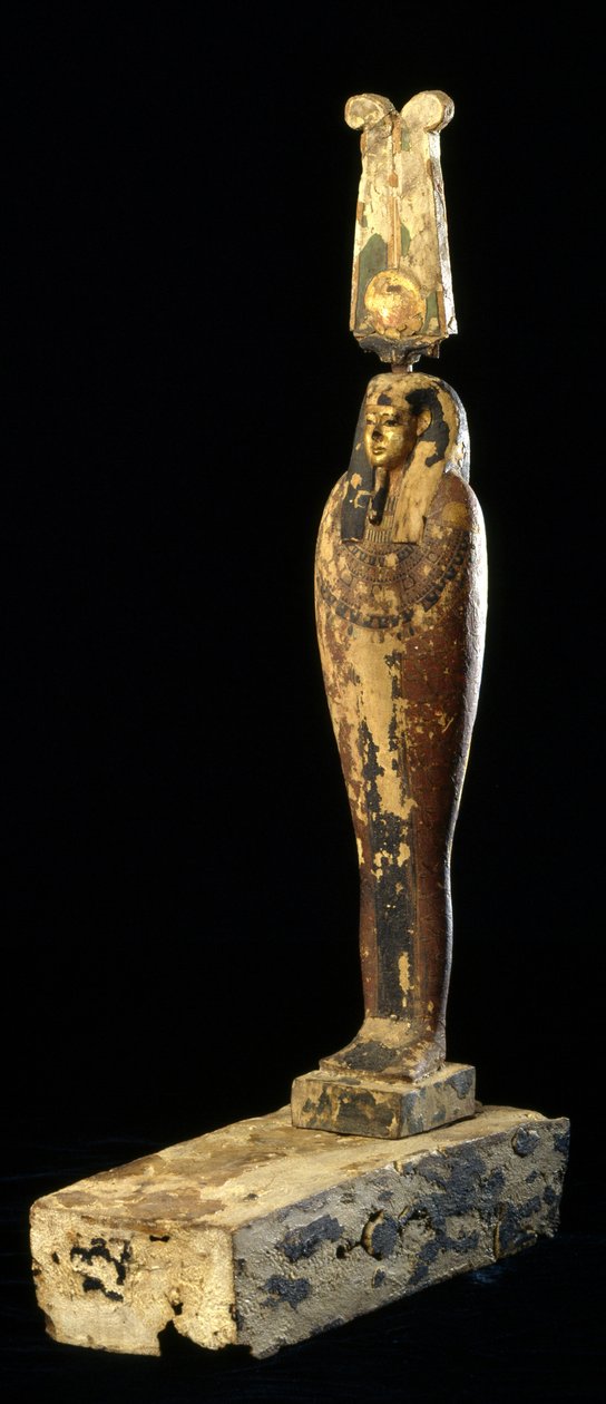 Figura Ptah-Sokar-Ozyrysa, 332-30 pne (drewno, polichromia i złoto) autorstwa Egyptian Ptolemaic Period