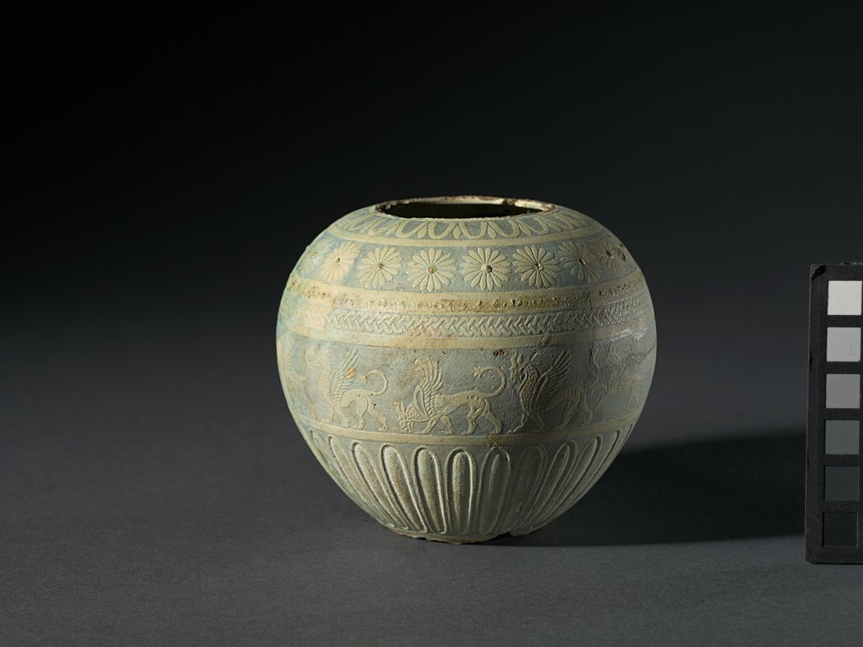 Z statkiem Rahina Ware, 200-100 pne autorstwa Egyptian Ptolemaic Period