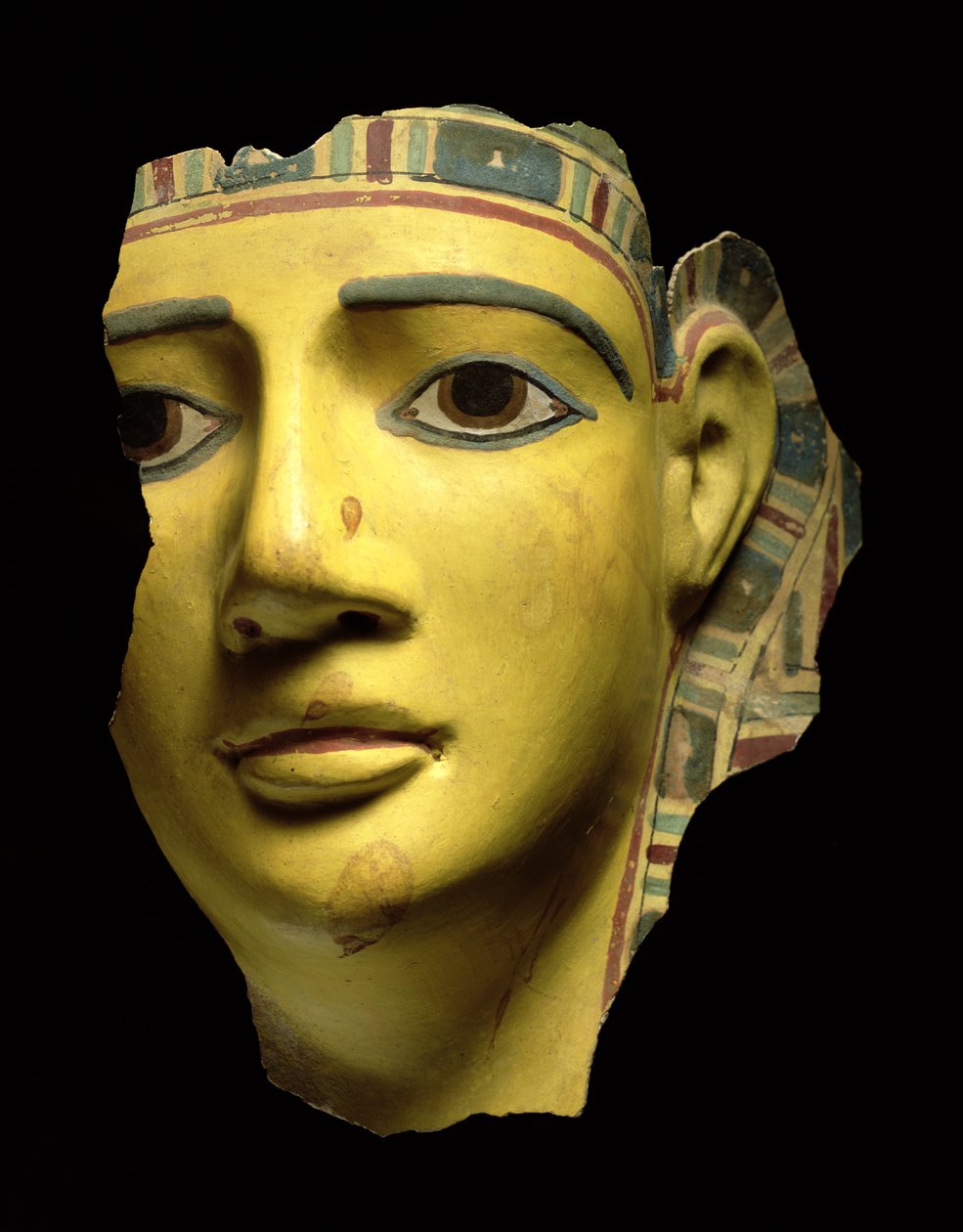 Maska mumii (polichromowany kartonaż) autorstwa Egyptian Ptolemaic Period