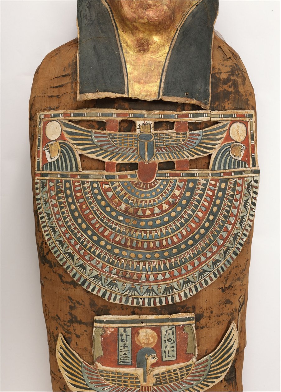 Mumia Nesmin (szczegół tułowia), 200-30 pne autorstwa Egyptian Ptolemaic Period
