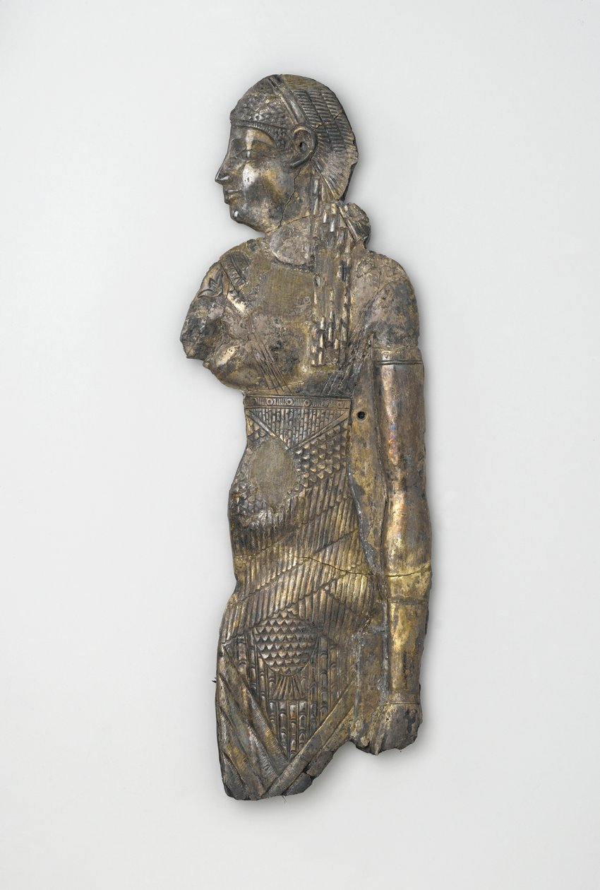 Tablica przedstawiająca postać kobiecą, prawdopodobnie I wpne (repusy pozłacane srebrem) autorstwa Egyptian Ptolemaic Period