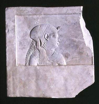 Rzeźbiarski model bogini, ok. 246-222 pne (wapień) autorstwa Egyptian Ptolemaic Period