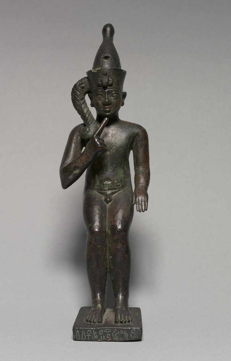 Statuetka Harpokratesa, 304-30 pne autorstwa Egyptian Ptolemaic Period