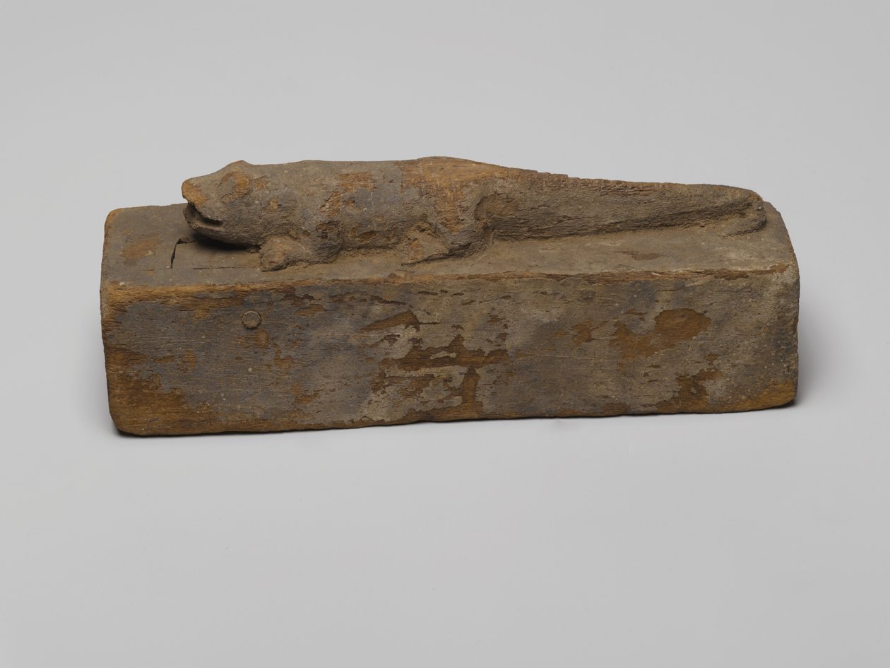 Trumna dla krokodyla, 664-332 pne (drewno) autorstwa Egyptian School