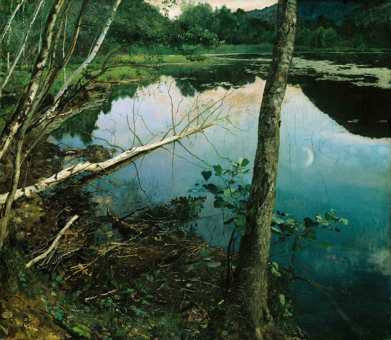 Letnia noc autorstwa Hjalmer Eilif Emanuel Peterssen