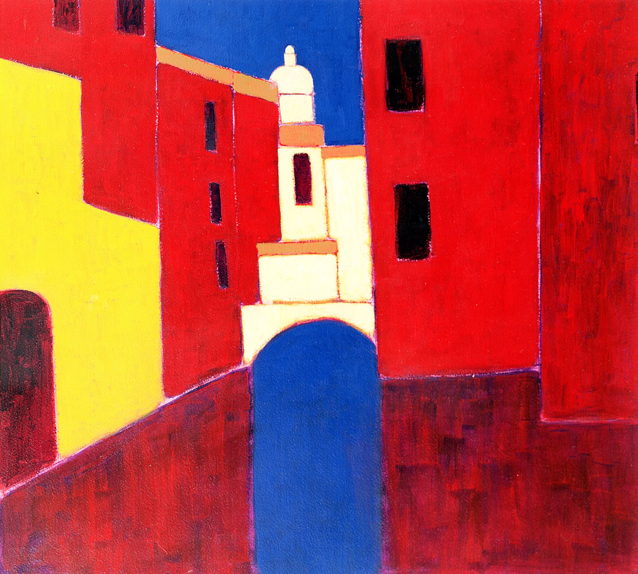 Rio w Cannaregio, Wenecja, 1999 (akryl na papierze) autorstwa Eithne Contemporary Artist Donne
