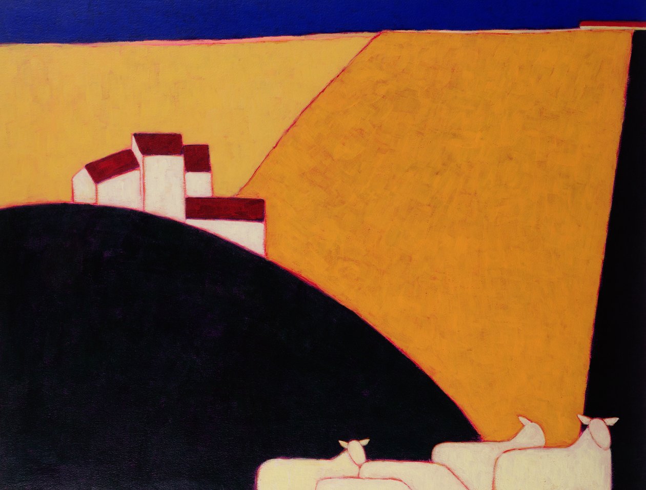 Toskańska Kampania, 1999 (akryl na papierze) autorstwa Eithne Contemporary Artist Donne