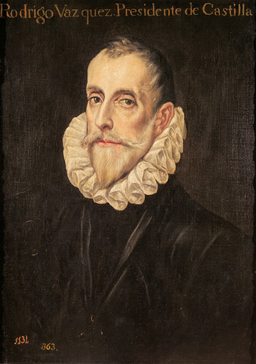 ډان روډریګو وازکوز دی آرس پولی autorstwa El Greco